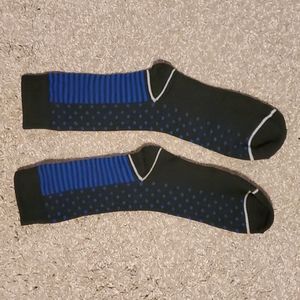 Black and Blue Dress Socks